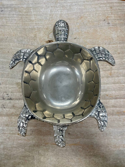 PIER 1 SILVER TURTLE BOWL