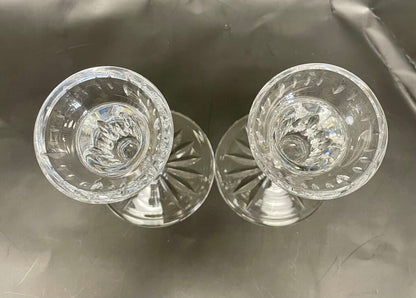 WATERFORD CRYSTAL CANDLESTICKS SET OF 2