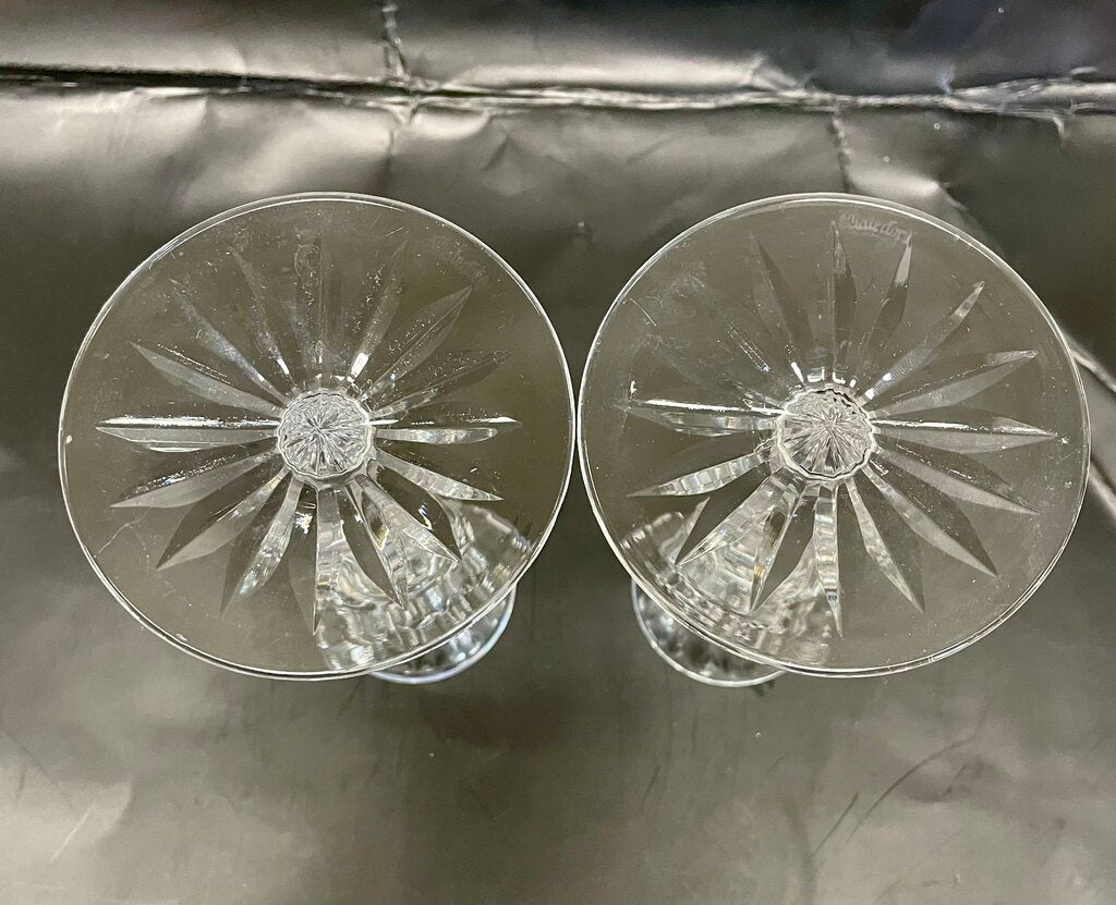 WATERFORD CRYSTAL CANDLESTICKS SET OF 2