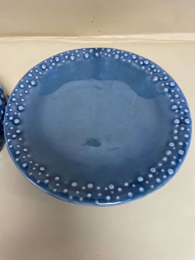 OCTOPUS STONEWARE COVERED DISH 6.25"ACROSS 5.5"HIGH