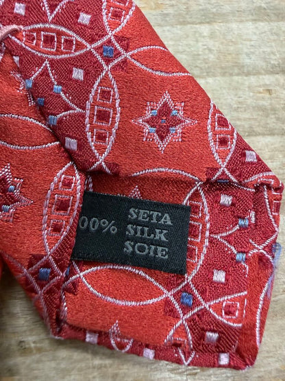 DANIEL LAZARO FIGUEREDO RED SILK TIE
