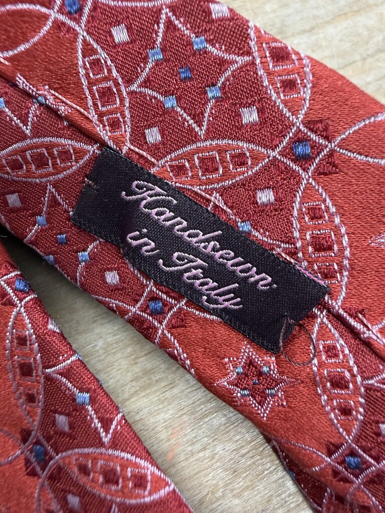 DANIEL LAZARO FIGUEREDO RED SILK TIE