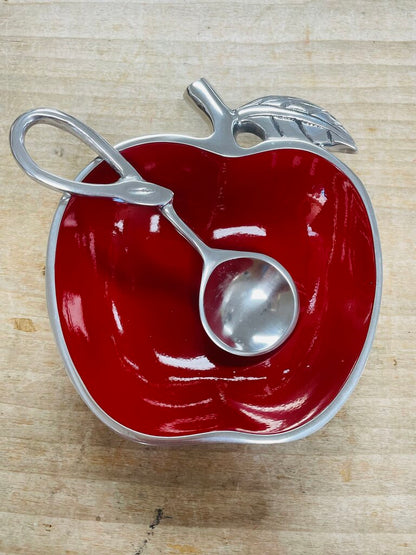 APPLE DISH W/ SPOON