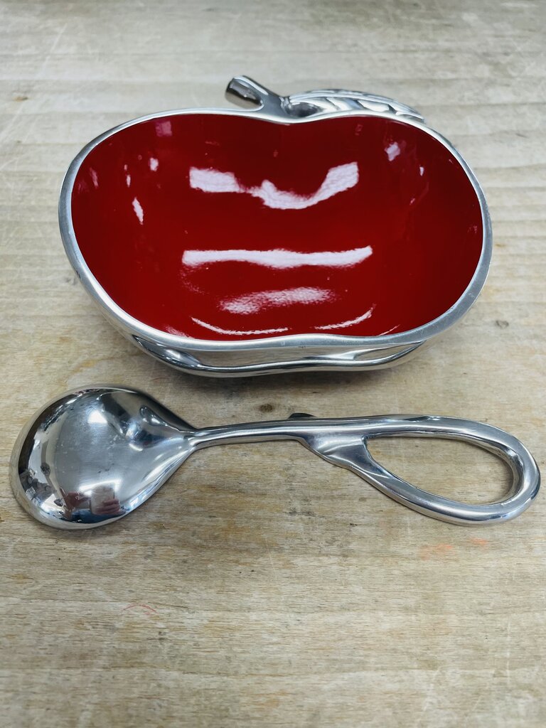 APPLE DISH W/ SPOON