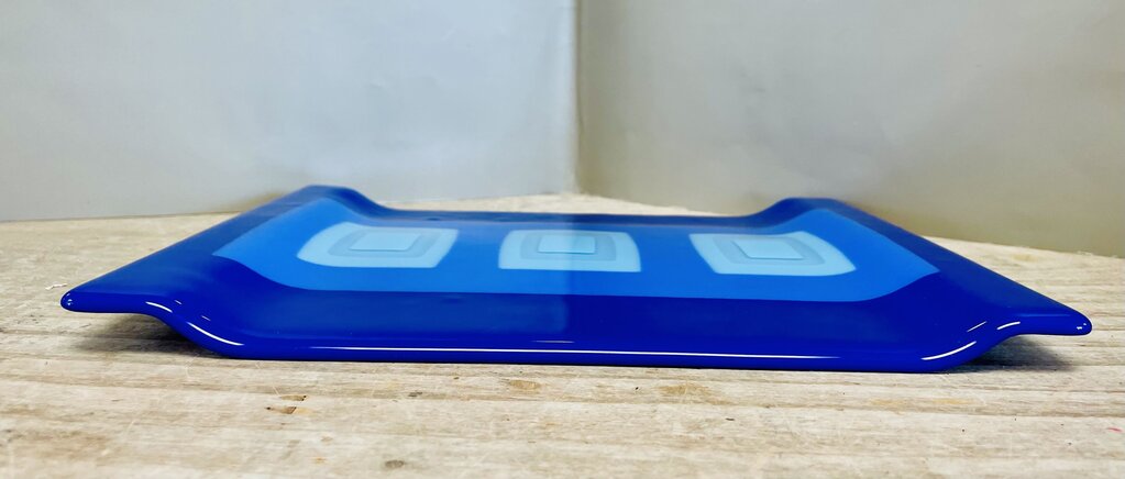 VINTAGE HELLEN RUDY BLUE TRAY 12"- 9.5"