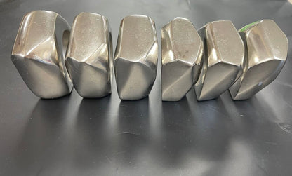 METAL GEOMETRIC NAPKIN RING SET OF 6