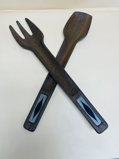 WALNUT SERVING UTENCIL SET