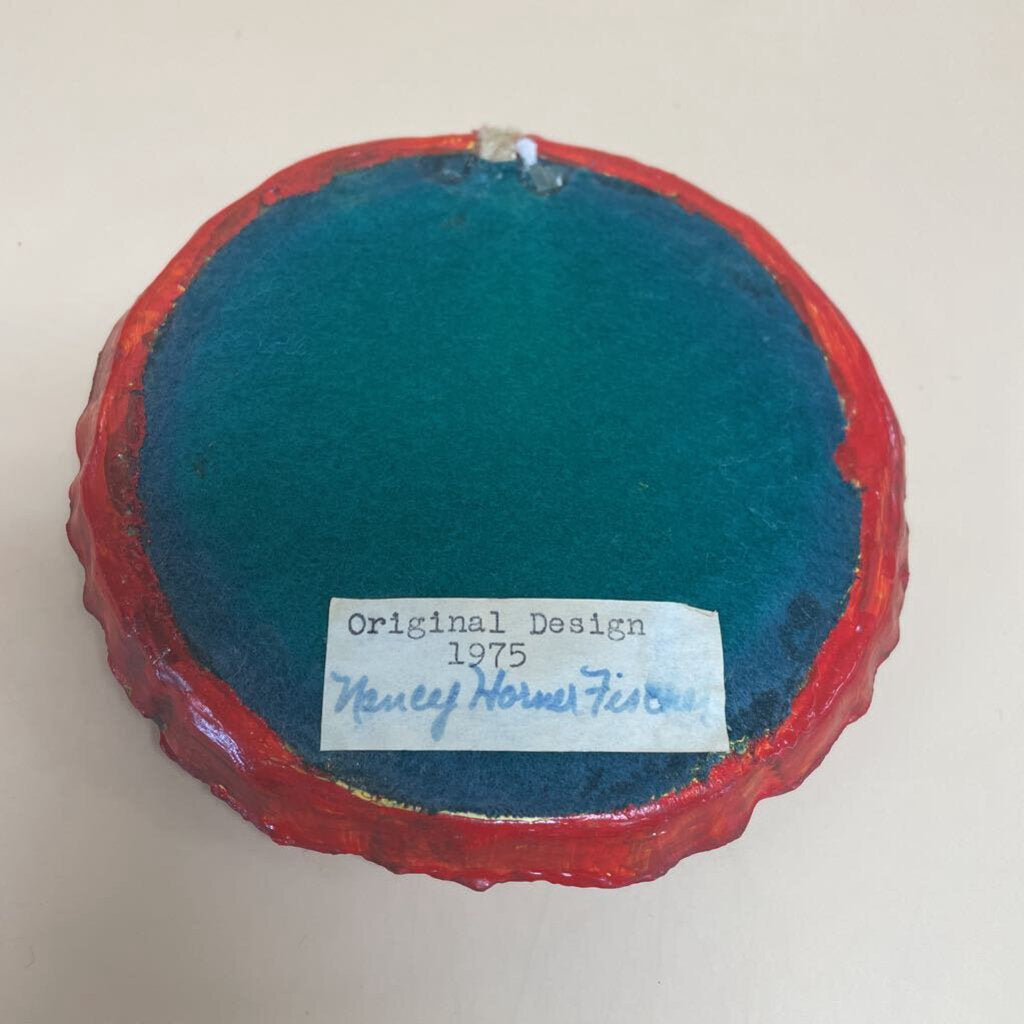RED FRAMED BUTTERFLY COASTER