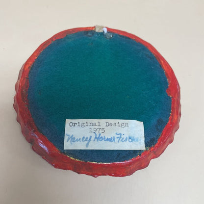 RED FRAMED BUTTERFLY COASTER
