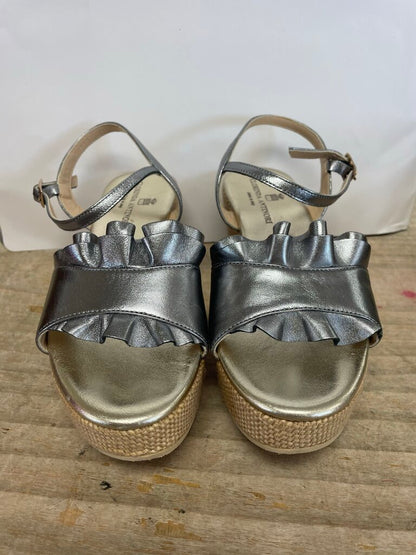 CLORINDA ANTINORI SANDRA NAPPA WEDGE SANDALS SIZE 36