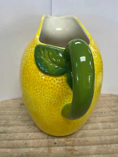 ARLINGTON DESIGNS LEMON SHAPED CERAMIC PITCHER