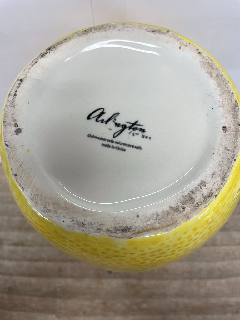 ARLINGTON DESIGNS LEMON SHAPED CERAMIC PITCHER