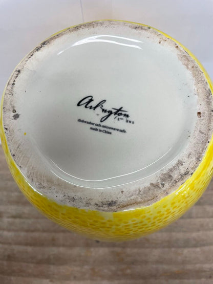 ARLINGTON DESIGNS LEMON SHAPED CERAMIC PITCHER