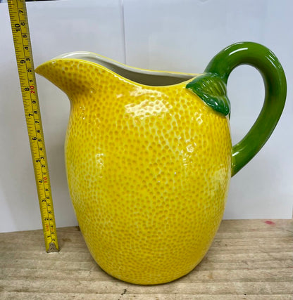 ARLINGTON DESIGNS LEMON SHAPED CERAMIC PITCHER