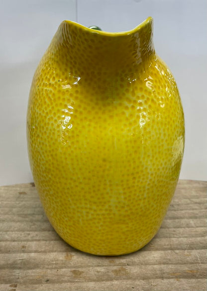 ARLINGTON DESIGNS LEMON SHAPED CERAMIC PITCHER