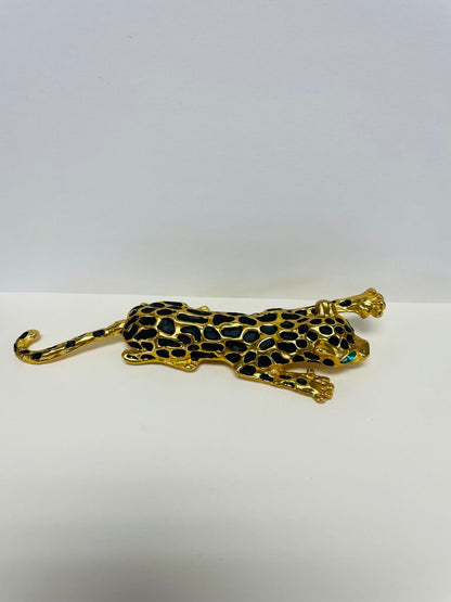 GREED EYED LEOPARD PIN 5"