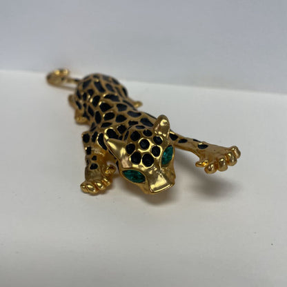 GREED EYED LEOPARD PIN 5"