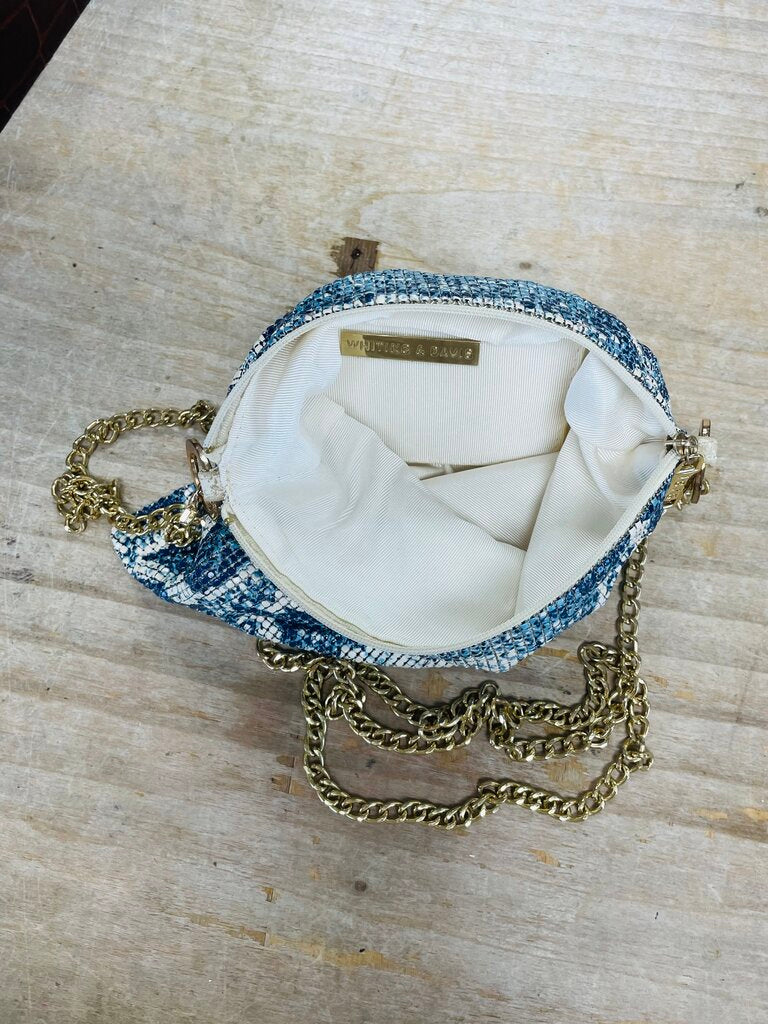 WHITING AND DAVIS PYTON MESH CHAIN PURSE