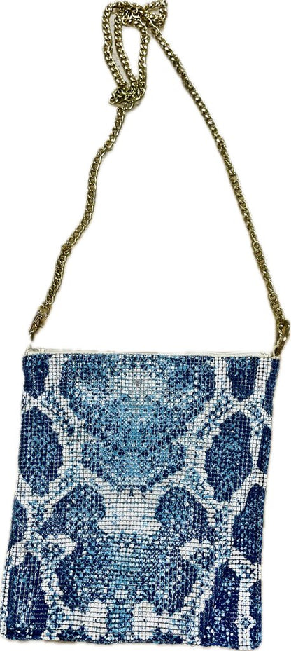 WHITING AND DAVIS PYTON MESH CHAIN PURSE