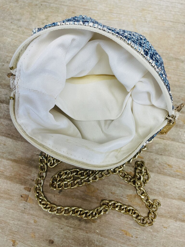 WHITING AND DAVIS PYTON MESH CHAIN PURSE