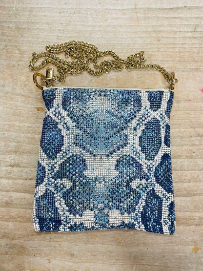 WHITING AND DAVIS PYTON MESH CHAIN PURSE