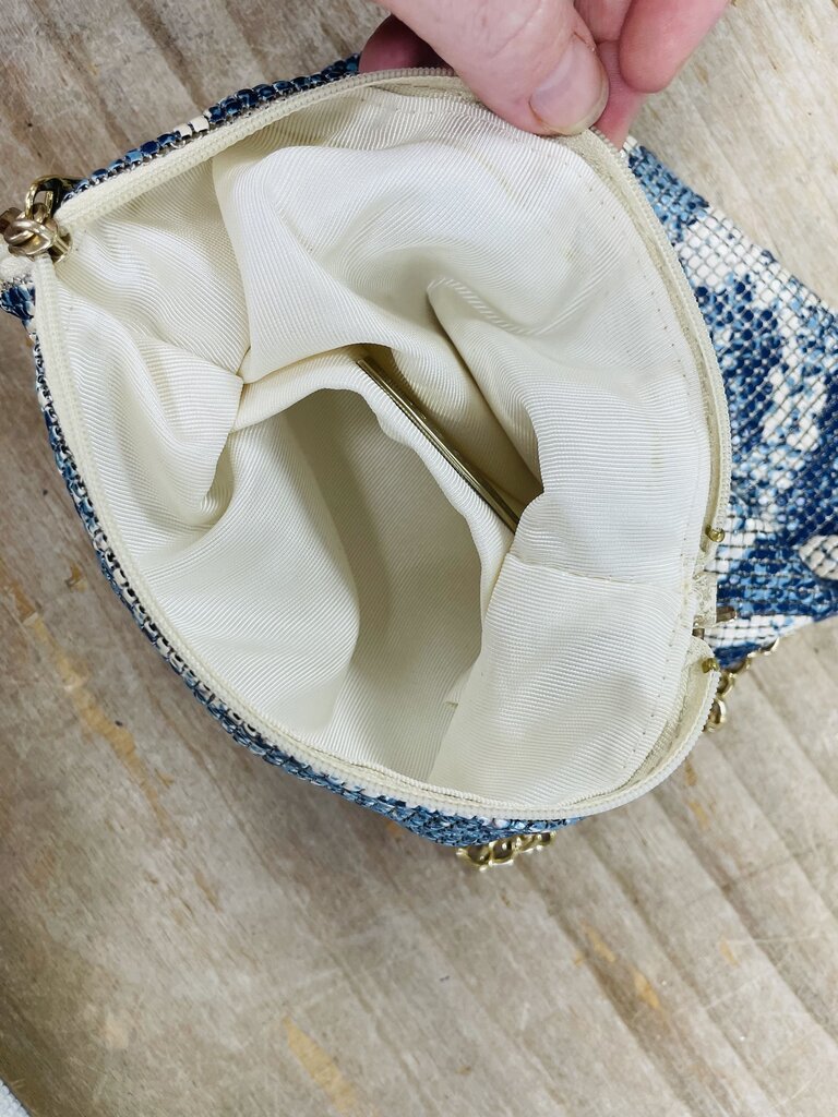 WHITING AND DAVIS PYTON MESH CHAIN PURSE