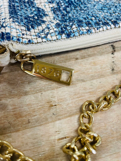 WHITING AND DAVIS PYTON MESH CHAIN PURSE
