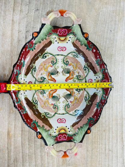 VINTAGE ORIENTAL ROOSTER TRAY
