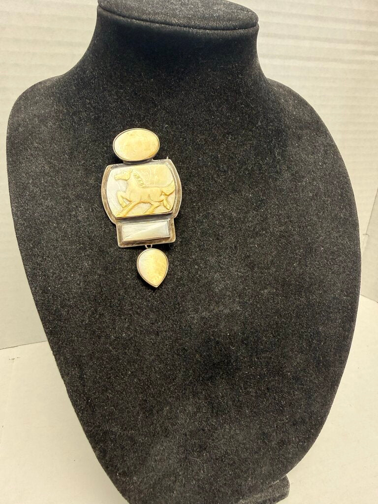 925 AKR HORSE PENDANT/BROOCH