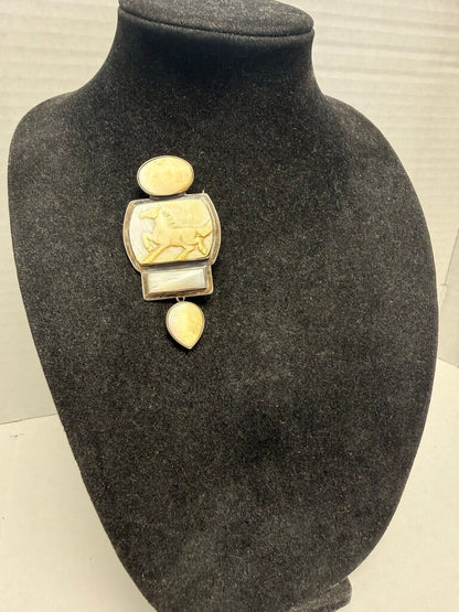925 AKR HORSE PENDANT/BROOCH