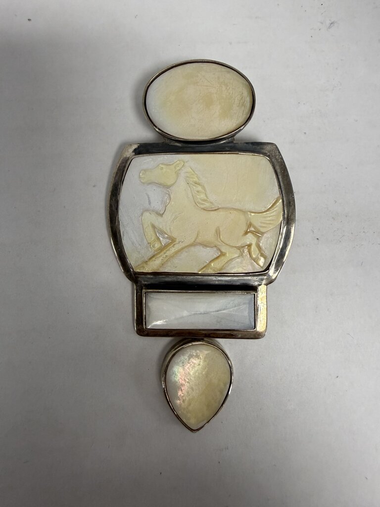 925 AKR HORSE PENDANT/BROOCH