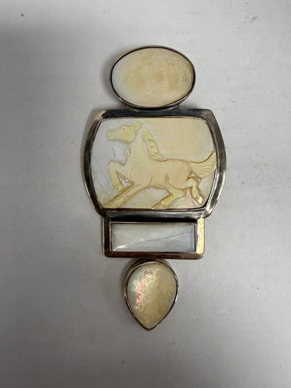 925 AKR HORSE PENDANT/BROOCH