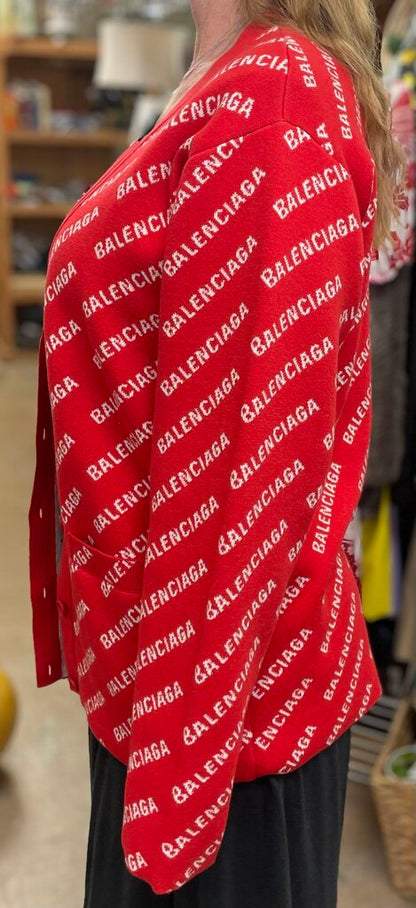 BALENCIAGA RED SWEATER