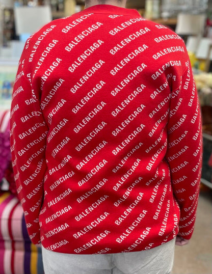 BALENCIAGA RED SWEATER