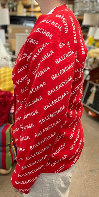 BALENCIAGA RED SWEATER