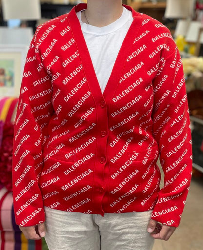 BALENCIAGA RED SWEATER