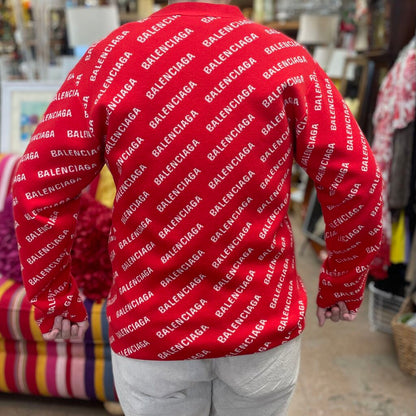 BALENCIAGA RED SWEATER