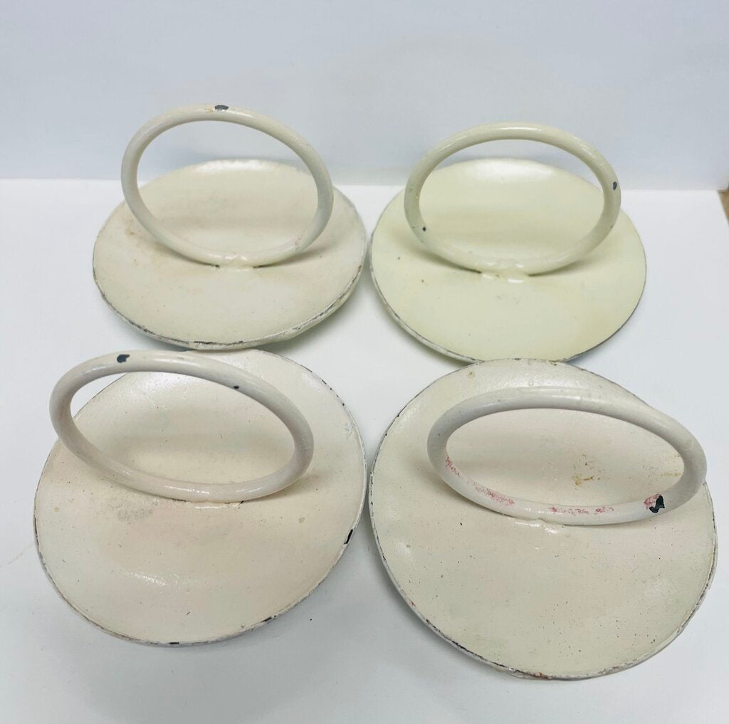 CAPIZ SHELL NAPKIN RING HOLDER SET OF 4