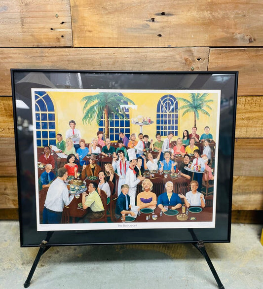 "THE RESTAURANT" SIGNED WALL ART