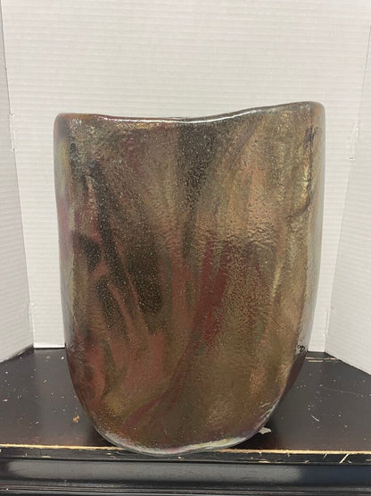 TONY EVANS RAKU FLOOR VASE 15X11