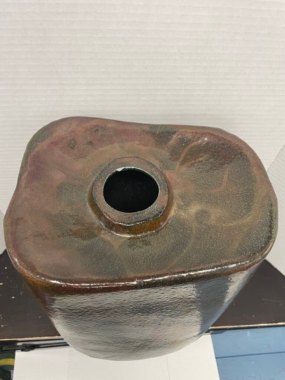 TONY EVANS RAKU FLOOR VASE 15X11