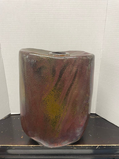 TONY EVANS RAKU FLOOR VASE 15X11