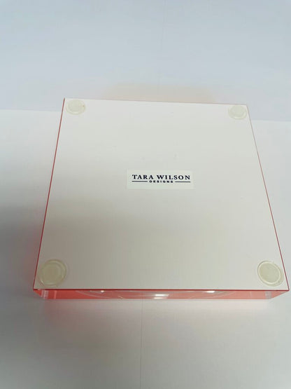 TARA WILSON PINK ROSE BOTTLE COASTER
