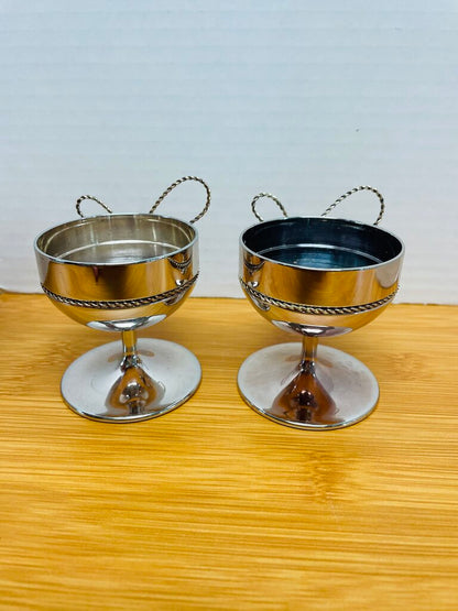 VERA WANG LOVE KNOTS TEA LIGHT HOLDER SET OF 2 5"x2"