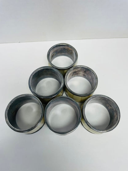 MOTHER OF PEARL NAPKIN RING HOLDER SET OF 6