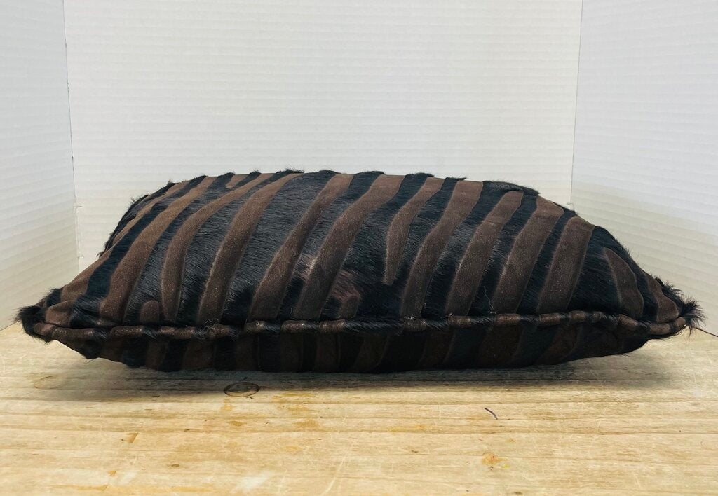 LEATHER AND HIDE PILLOW