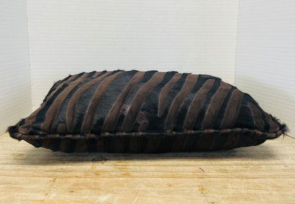 LEATHER AND HIDE PILLOW
