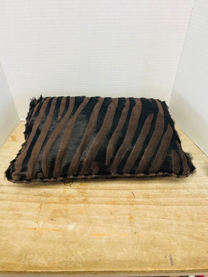 LEATHER AND HIDE PILLOW