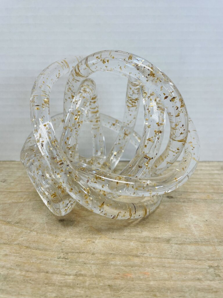 GOLD AND GLASS KNOT BALL