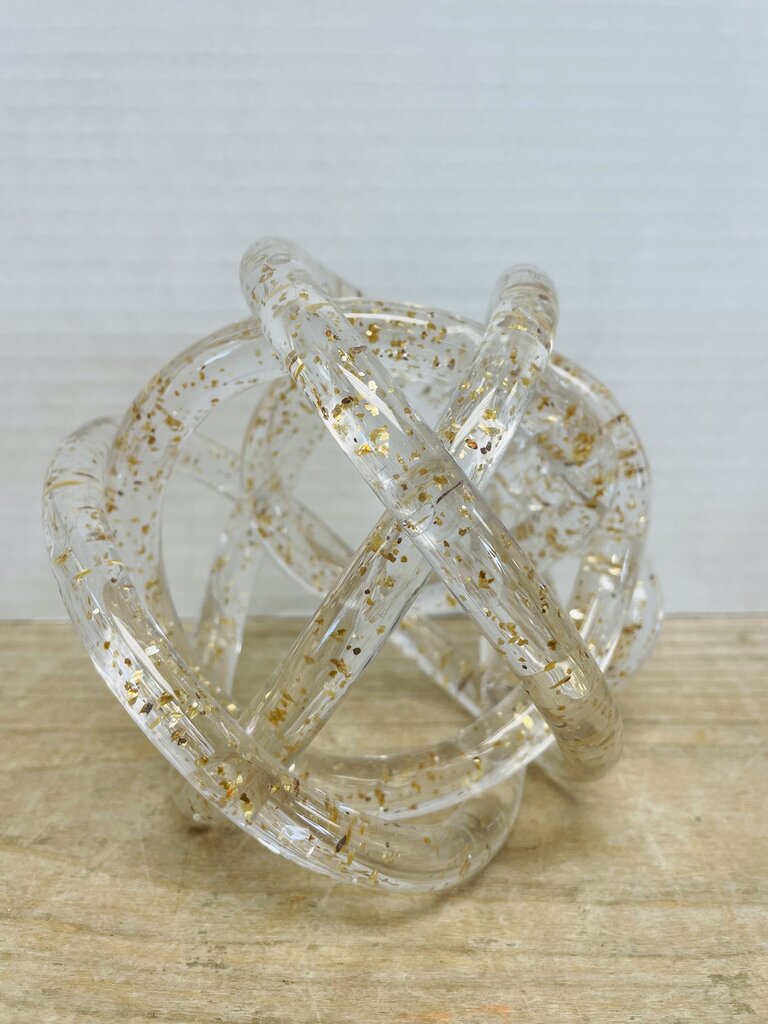 GOLD AND GLASS KNOT BALL